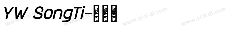 YW SongTi字体转换